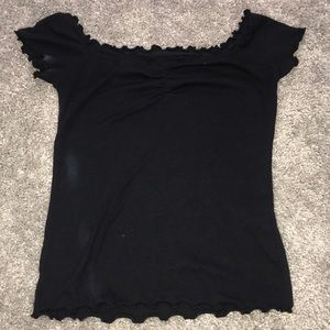 hollister off the shoulder shirt